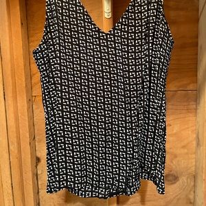 Black and light blue Business cami/blouse